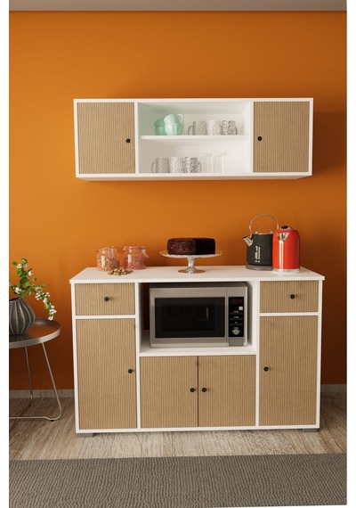 Balos Set Altı Dolap Beyaz Meşe