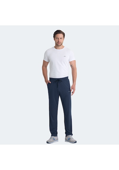 Slazenger KINSPORT IN Erkek Cepli Koyu Gri Eşofman Altı