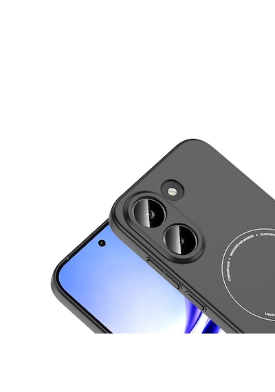 Xiaomi Poco X8 Pro Kılıf Mat Görünümlü Soft Pürüzsüz Yüzey M-safe Şarj Özellikli Kamera Korumalı Kapak Siyah