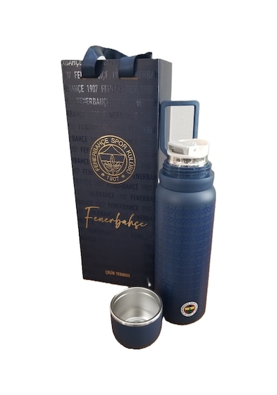 Akıllıelma-tmn 587189 Fenerbahçe Çelik Termos Bardaklı Kapak Lacivert 650 Ml Lacivert