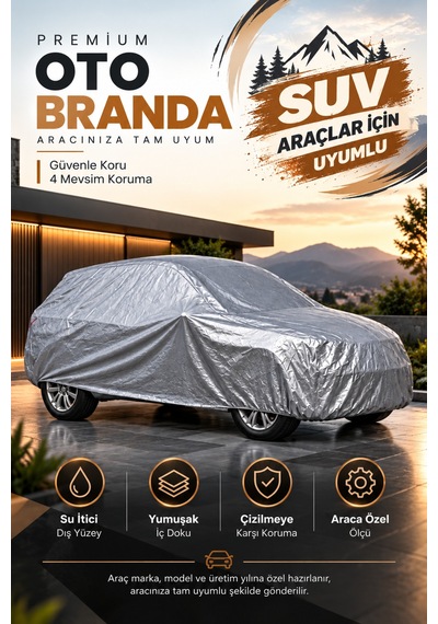 Audi Q3 2025-2026 Suv Uyumlu Araba Brandası Oto Branda Araba Örtüsü Araç Çadırı