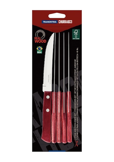 Tramontina Churrasco 21198/715 Biftek-steak Bıçağı 6lı Blister Genel