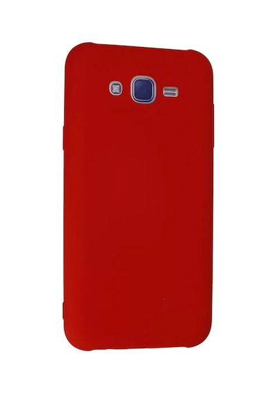 Newface Samsung Galaxy J7 Kılıf Nano İçi Kadife Silikon - Kırmızı