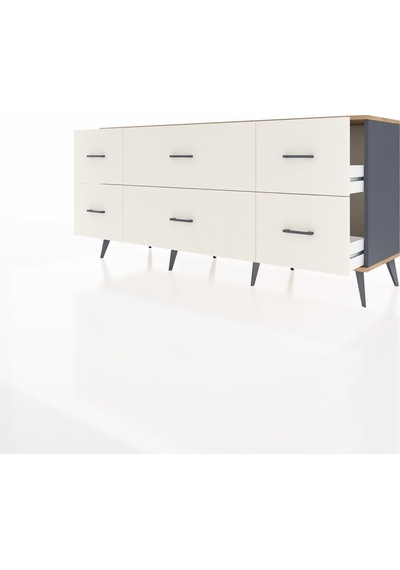 Hyperion Konsol 6 Çekmeceli 176x44x83 Antrasit-antrasit/aytaşı Antrasit/aytaşı Hyperion Konsol 6 Çekmeceli 176x44x83 Antrasit-antrasit/aytaşı Antrasit/aytaşı
