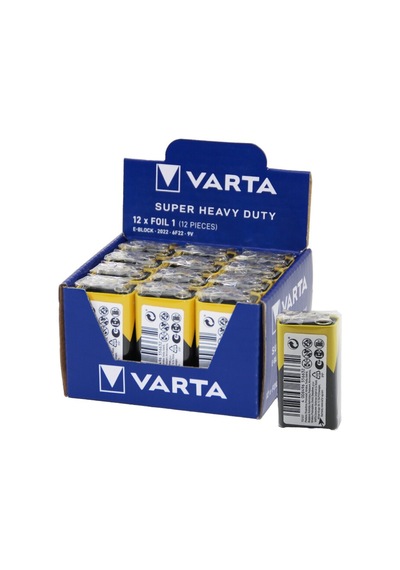 Varta 6f-22 9 Volt Pil E-block 12 Adet