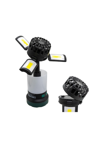 Rox 0218 Şarjlı Çok Fonksiyonlu Fanlı Outdoor Kamp Feneri 350 Lümen