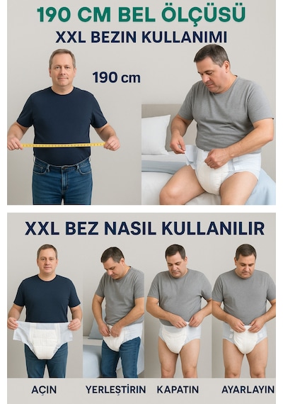 Bel Bantlı Hasta Bezi 2xl 20'li 2 Paket 2XL
