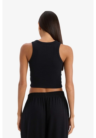 DeFacto Fitted Halter Yaka Fitilli Kaşkorse Atlet U0357AZ25SMBK81