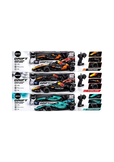 Led Işıklı Kumandalı 1:16 Ölçek Formula Drift Aracı 4 Yedek Tekerlekli 3 Model Seçenekli Yarış Arabası