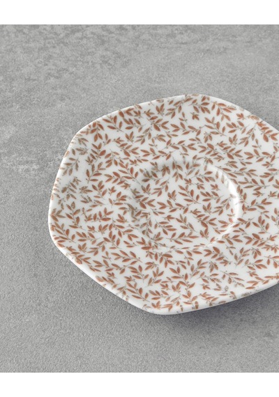 English Home Evie Bone Porselen Çay Tabağı 11 Cm Turuncu Sku: Smg8690010579898 Açık Bej
