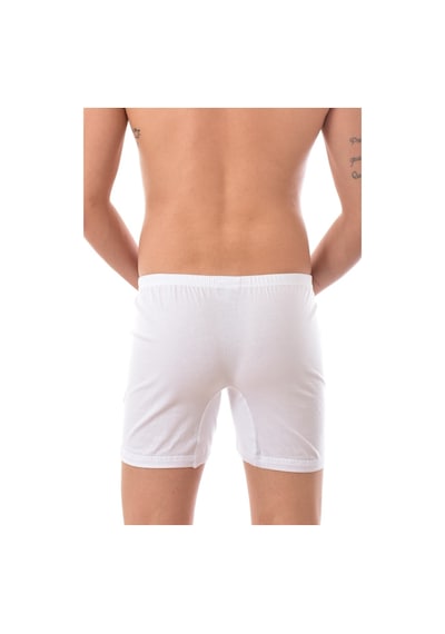 Erkek Beyaz 6 Adet Tutku Paçalı Boxer 0110 001