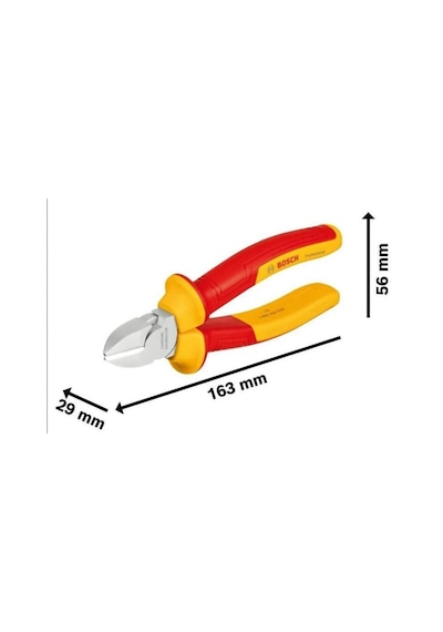 Profesyonel İzoleli Yan Keski 160 Mm