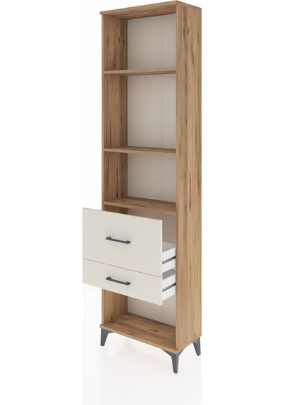 Arges Dolap 3 Raflı 2 Çekmeceli 60x30x221 Çam-aytaşı Atlas Çam