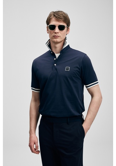 Lufian Cole Smart Erkek Polo Tişört Lacivert Lacivert 111040237100200