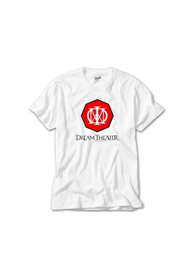 Dream Theater Logo 2 Beyaz Tişört Beyaz