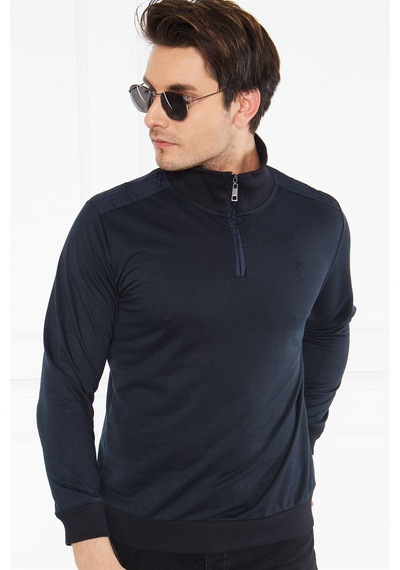 V4008 Dewberry Erkek Sweatshırt-lacivert Lacivert