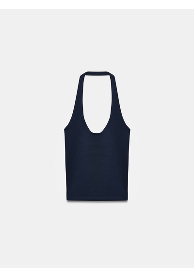 Dilvin 21052 Halter Yaka Top-k.lacivert
