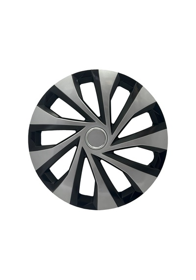 Nissan Primera Note Qashqai 14-15-16" İnç Uyumlu 4 Adet 1 Takım Gri Siyah Jant Kapağı