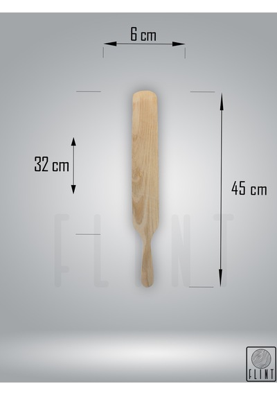 Gürgen Ağacı El Yapımı Tahta Ahşap Servis Spatula Çevirgeç 45 Cm