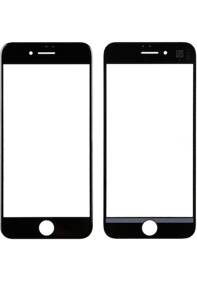 Gmr Apple Uyumlu iPhone 7 Plus Ön Cam Lensi Siyah