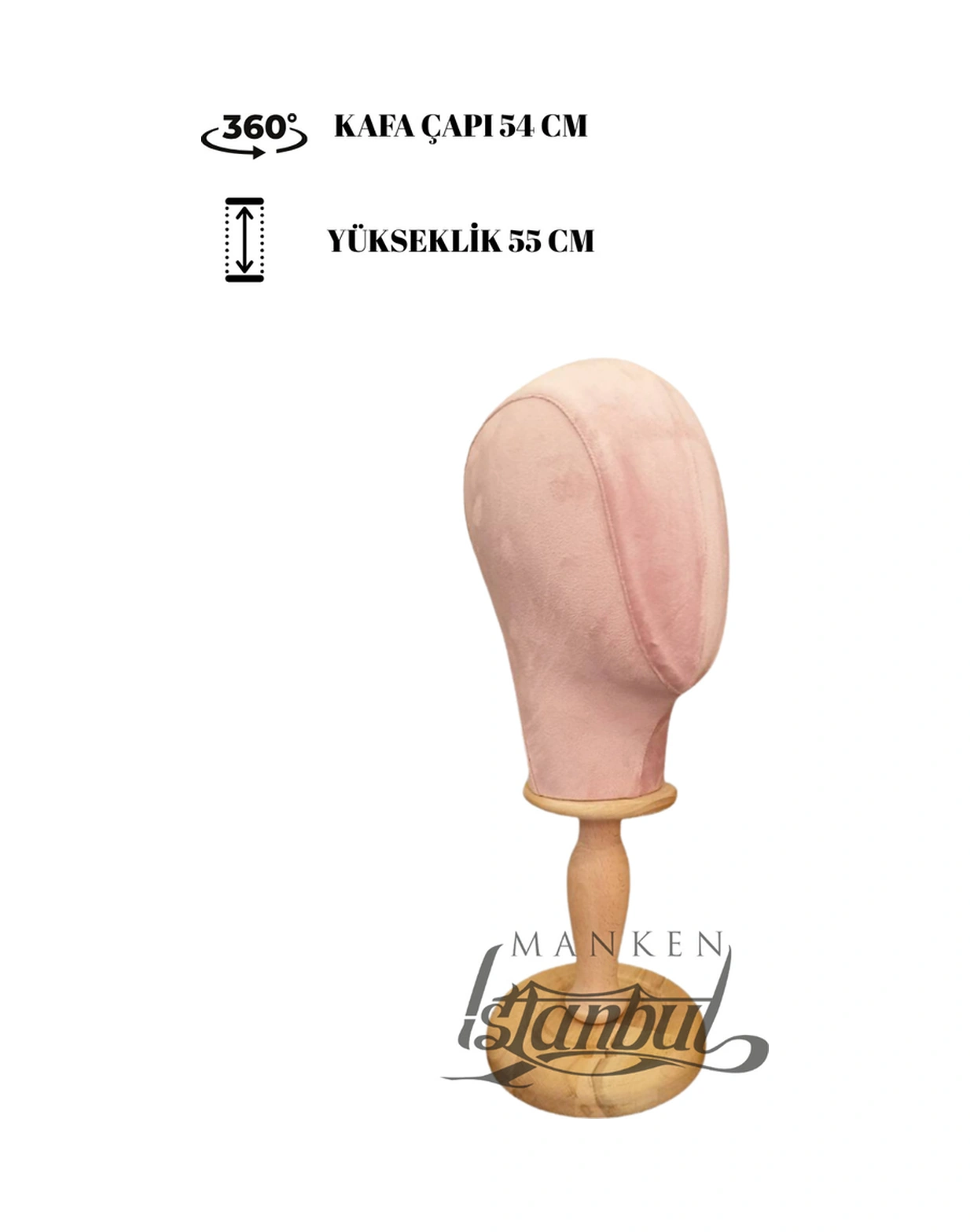 Dayanıklı Peruk Sergileme Kafa Mankeni Şık Ve Estetik Tasarım İst5