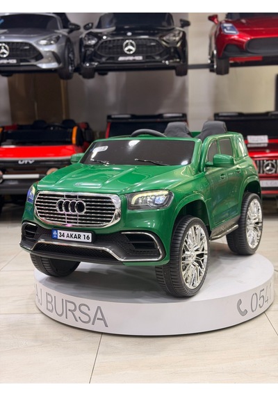 Audi Akülü Araba 0-6 Yaş Özel Plaka Hediye Yeşil