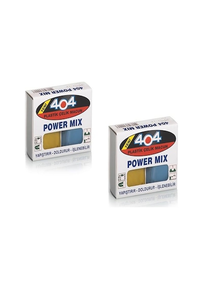 404 Power Mix 40 Gr. Çok Güçlü Macun Yapıştırıcı 2 Adet