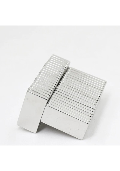 20 Adet Neodyum Mıknatıs Magnet 30x10x2 Mm Dikdörtgen Güçlü Mıknatıs
