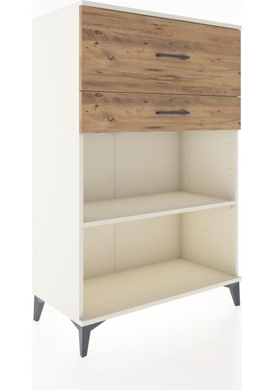Hyperion Dolap Tek Raflı 2 Çekmeceli 88x44x134 Aytaşı-çam Aytaşı