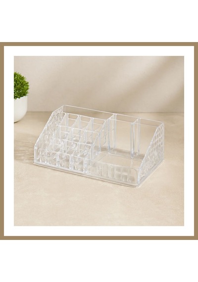 Bezos Mika Kristal 16 Bölmeli Makyaj Organizer 12.5x22x7.7 Cm 22 Çok Renkli