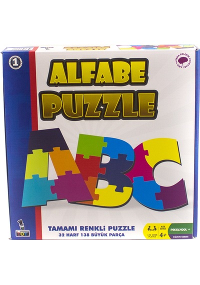 Puzzle Alfabe 32 Harf 138 Parça