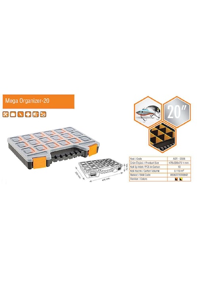Takım Çantası Organizer Box 20