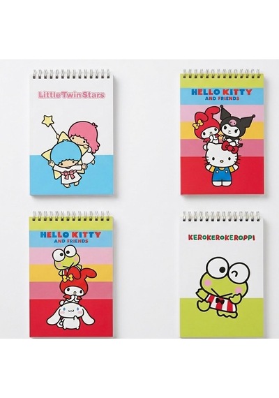 Hello Kitty And Friends A7 42 Yaprak Çizgili Spiralli 1 Bloknot 140100-13