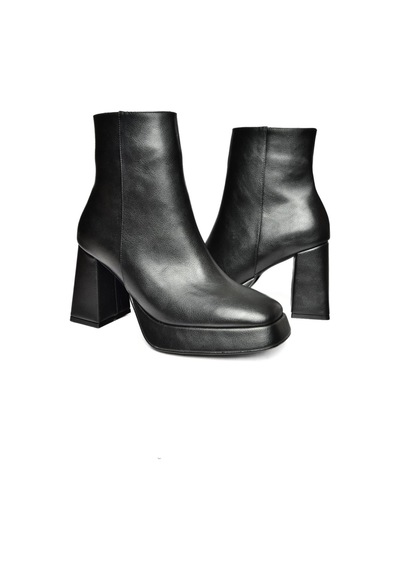 Fox Shoes R282230209 Siyah Kalın Topuklu Kadın Bot Siyah