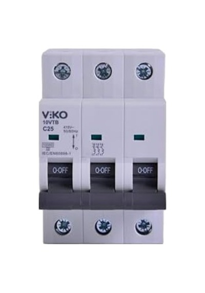 10vtb-3c25 Otomatik Sigorta 10ka C Tipi 3 Kutup 25a