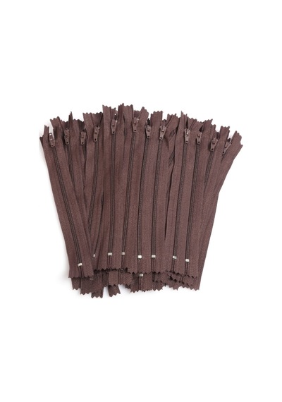Pantolon Fermuarı 20cm Kahverengi 5 Adet