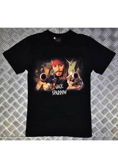 Jack Sparrow Baskılı T-Shirt Çok Renkli