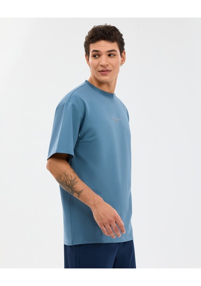 Skechers M Graphic Tee Reflect Logo Oversize T-shirt Erkek Lacivert Tshirt S231094-0558