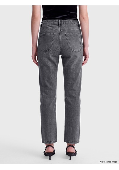 Lcw Jeans Gri Crop Flare Kadın Jean Pantolon