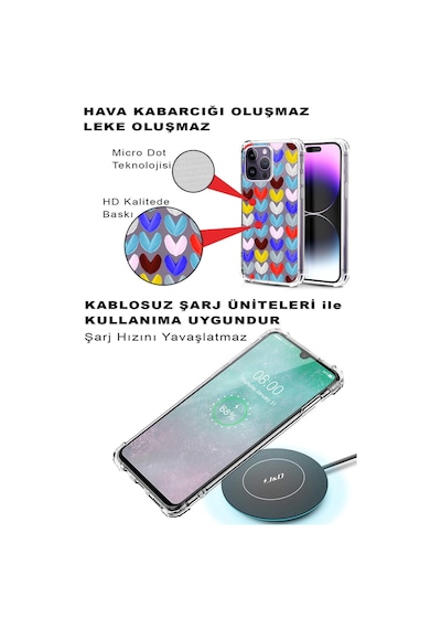 Prinrify Galaxy S22 Plus Uyumlu Water Color 1 Baskılı Şeffaf Köşe Korumalı Antişok Kılıf