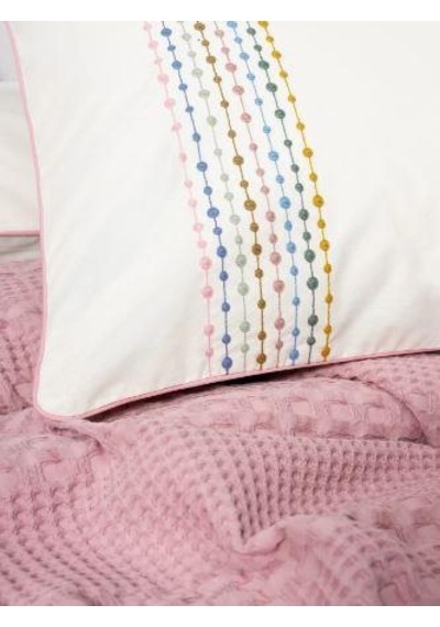 Tek Kişilik Pike Takımı Aura Pebble Pembe Pembe