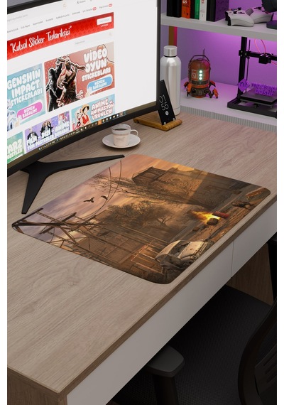 Stalker Kaymaz Dikişli Kauçuk Oyuncu Mousepad V4 - 48x40 Xl Gaming Mouse Pad Fare Altlığı