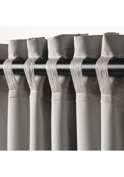 Ikea Majgull Fon Perde 145x300 Cm Açık Gri