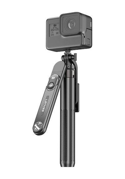 Lenyes Lph103 Çok Fonksiyonlu Sabitleyici Ayrılabilir Bluetooth Kumandalı Tripod Selfie Çubuğu Siyah