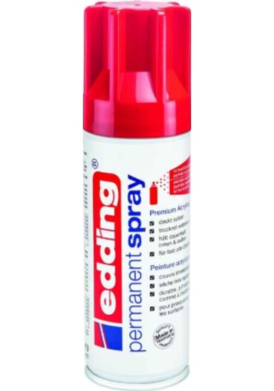 Edding Permanent Akrilik Spray 5200952 Traffic Red Glosy