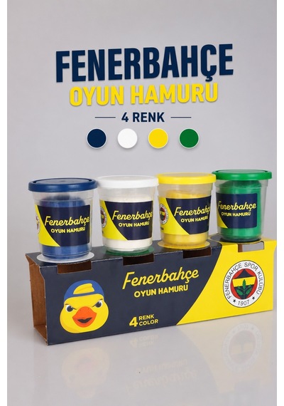 X Dekomus Fenerbahçe Lisanslı 4'lü Oyun Hamuru "dekomus Cep Defteri Hediyeli" Altın