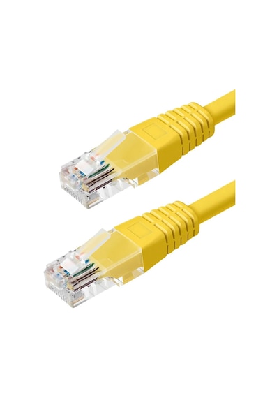 Ayt 1.5 Metre Sarı 24 Awg Cat5 Ethernet Kablosu 150 Cm Jack Soketleri Takılı Hazır İnternet Kablosu