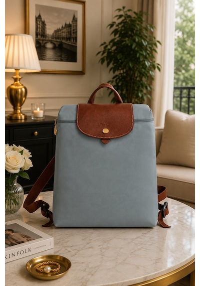 Longchamp Kadın Sırt Çantası L1699 089 Açık Gri