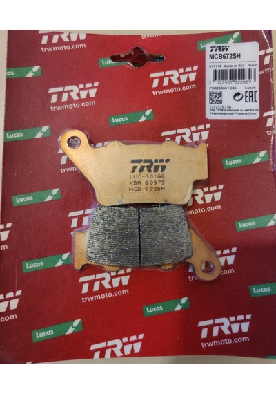 Trw Yamaha Ktm Ducatı Bmw Fren Balatası Arka Mcb672Sh