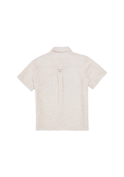 U.s. Polo Assn. Erkek Çocuk Krem Gömlek Kısa Kollu 50300416-vr071 KREM